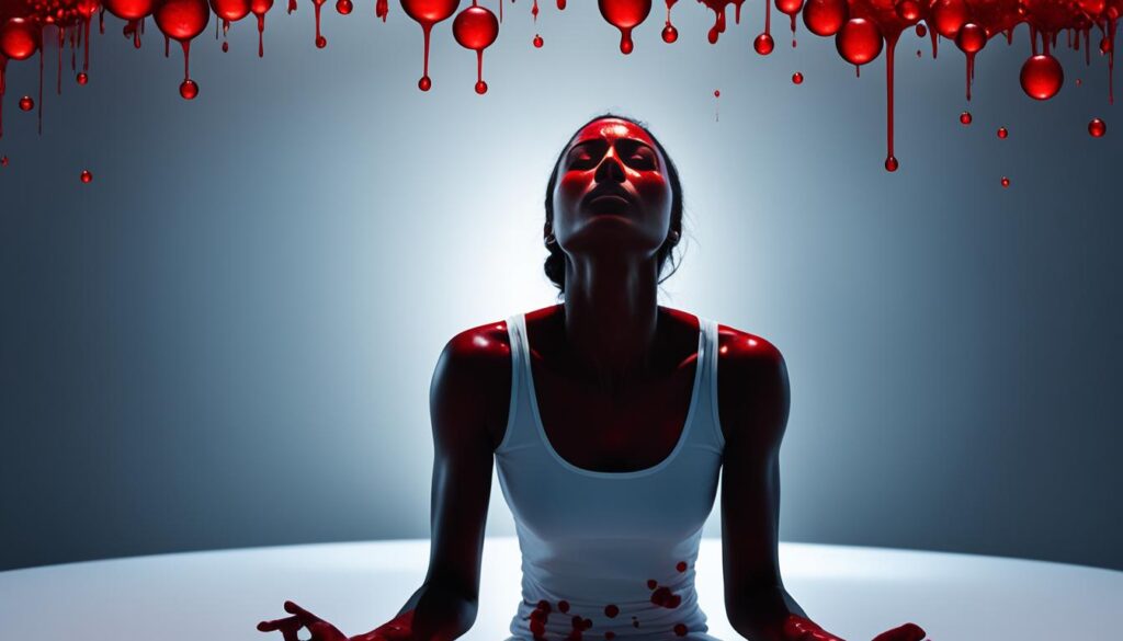 visul cu sânge menstrual