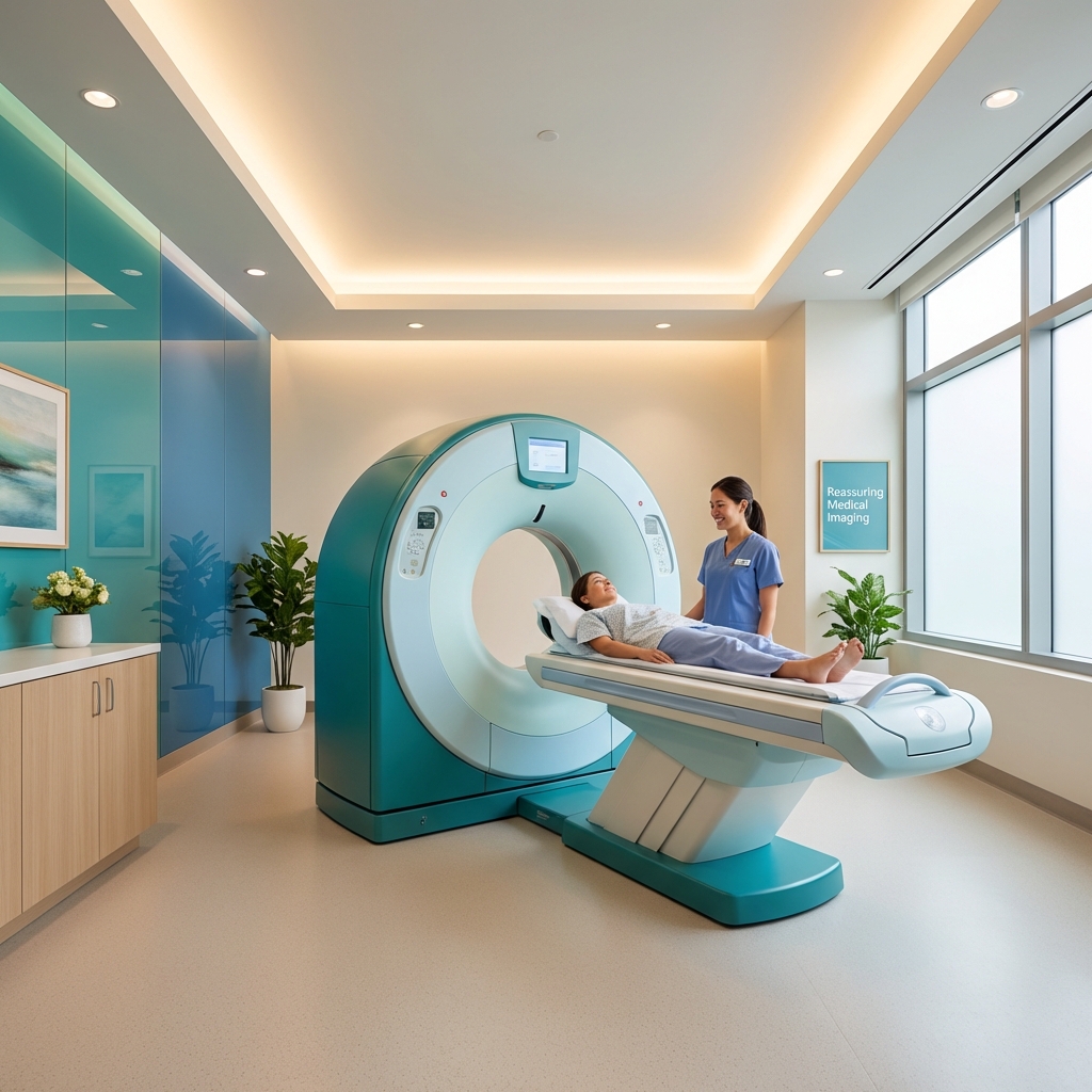 monitorizare scanare CT pacient doctor