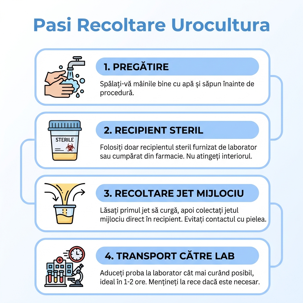 Infografic Pasi Recoltare Urocultura
