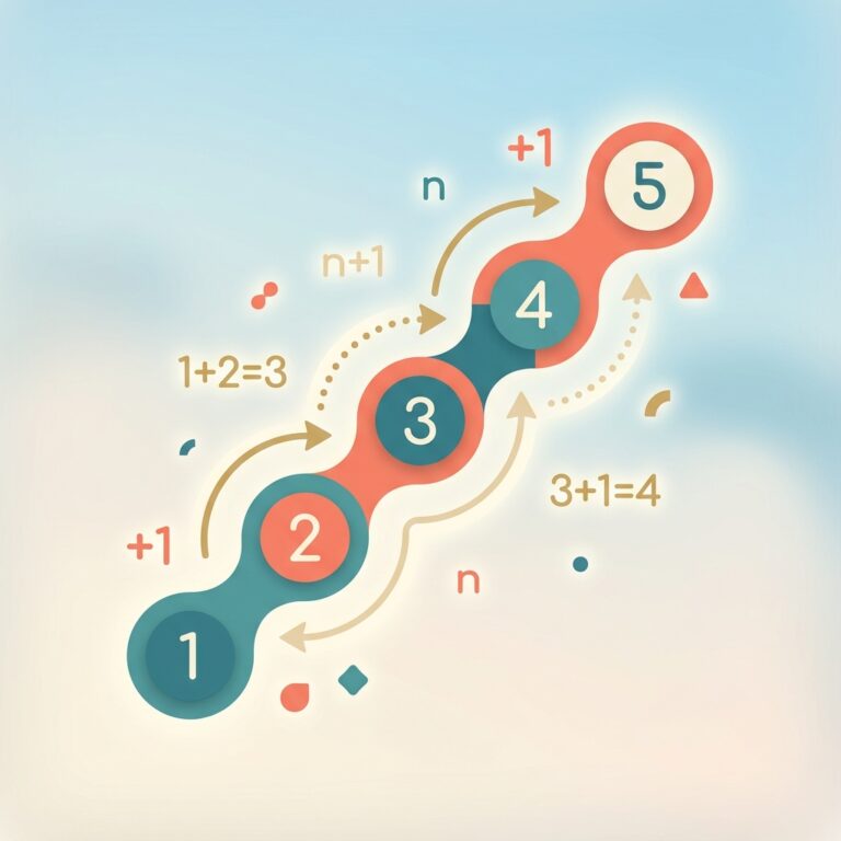 Ce înseamnă numere consecutive - ilustrație matematică cu numere în secvență