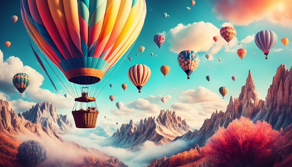 mesajele ascunse în vis balon cu aer cald