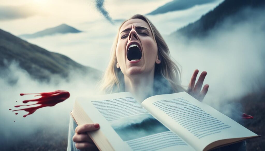 interpretare vis scuipat sange