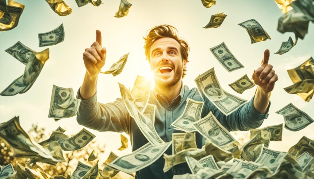 semnificatia viselor cu bani de hartie