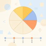 Fracție subunitară explicată vizual cu pizza și numere - matematică pentru elevi