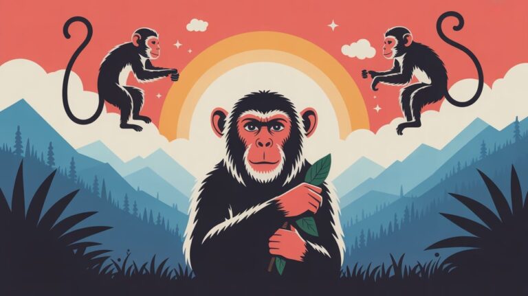 O PICTURA CU MAIMUTE IN VIS