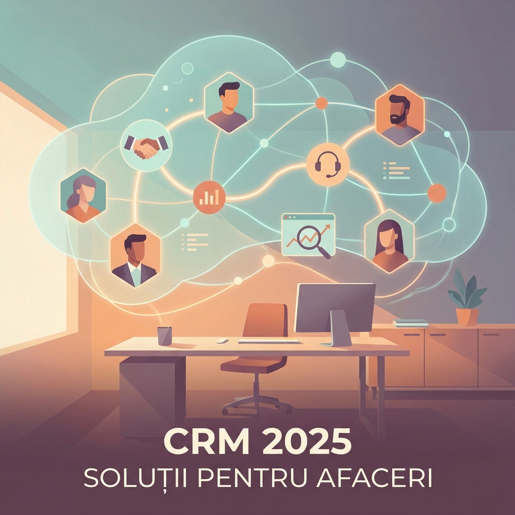 CRM sistem management relații clienți ilustrație concept afaceri