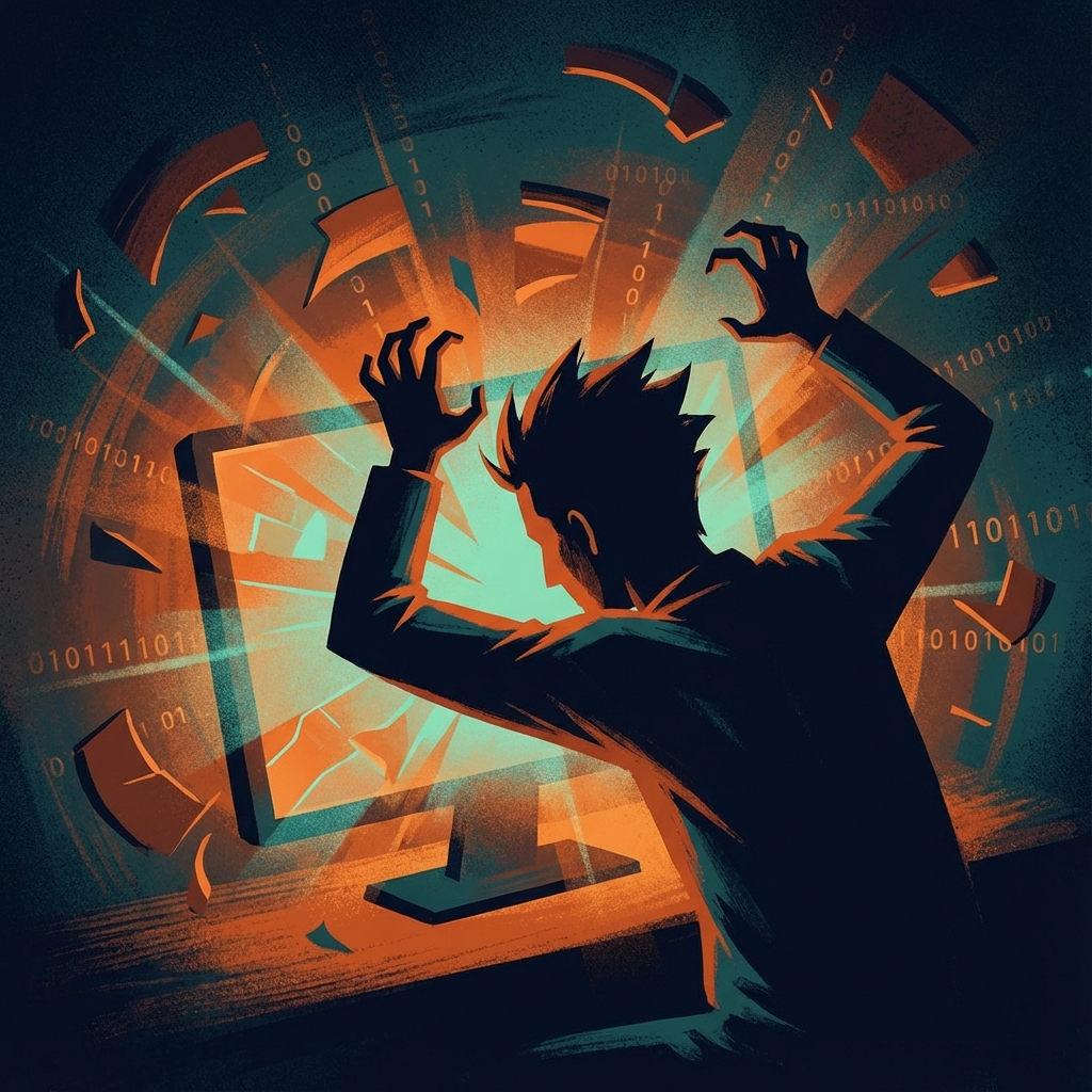 Ilustrație frustrare digitală FMM