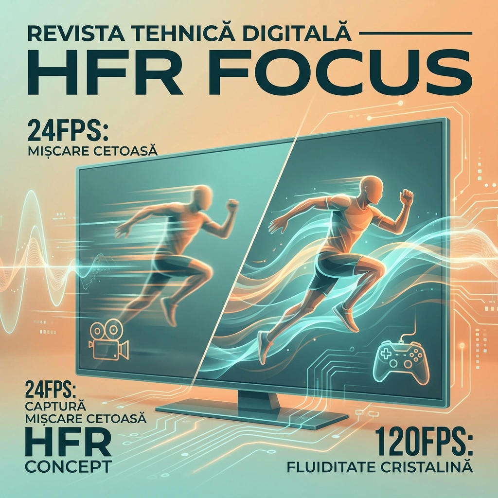 HFR High Frame Rate - comparație tehnologie video 24fps vs 120fps