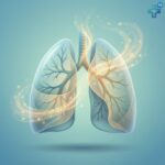 Ilustrație plămâni și căi respiratorii sănătoase pentru articol despre spută