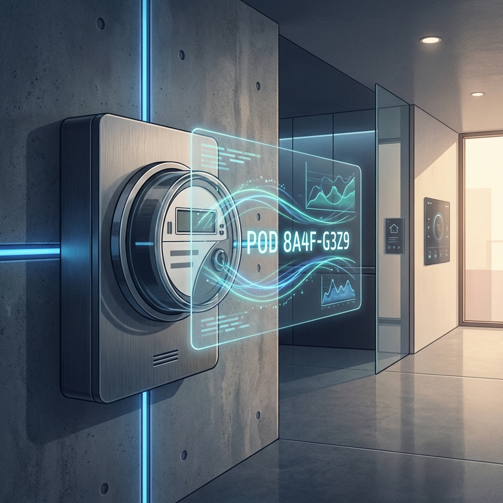 Contor electric inteligent cu cod POD afisat digital