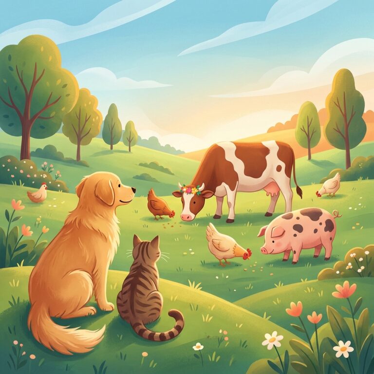 Ilustrație bunăstarea animalelor de companie și fermă în România